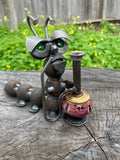 Caterpillar Hookah - Metal Garden Sculpture by Yardbirds