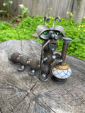 Caterpillar Hookah - Metal Garden Sculpture by Yardbirds