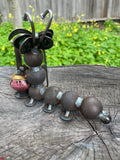 Caterpillar Hookah - Metal Garden Sculpture by Yardbirds