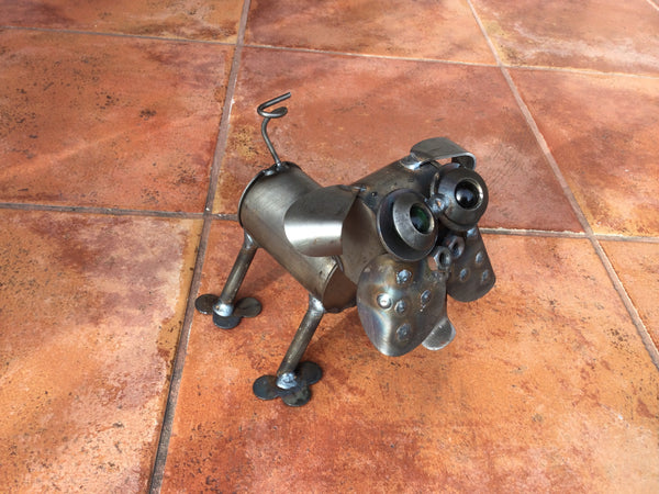 Pug - Mini - Dog Metal Garden Sculpture by Yardbirds