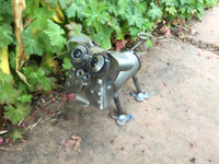 Pug - Mini - Dog Metal Garden Sculpture by Yardbirds