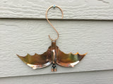 Bat, Wings Open Copper Sculpture by Haw Creek Forge