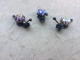 Snail - Set Of Three (brown, purple & red) Metal Garden art by Bandana Yardbirds