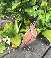 Quail, Metal Garden Art Sculpture by Henry Dupere