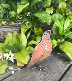 Quail, Metal Garden Art Sculpture by Henry Dupere